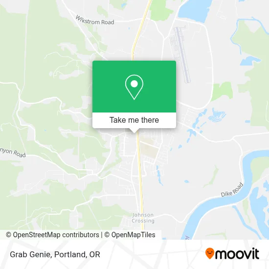 Grab Genie map