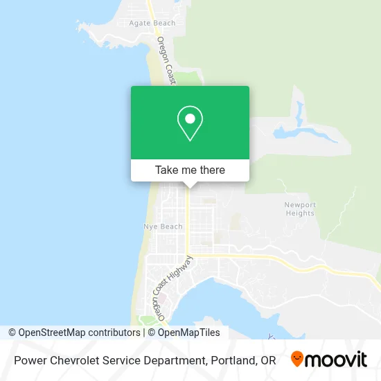 Power Chevrolet Service Department map