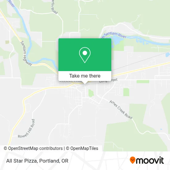 All Star Pizza map