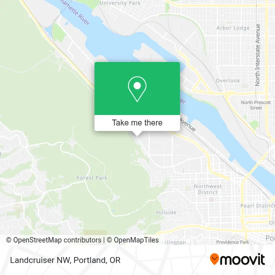 Landcruiser NW map