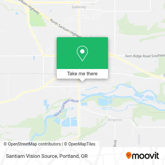 Santiam Vision Source map