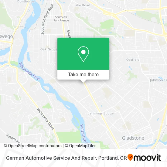 German Automotive Service And Repair map