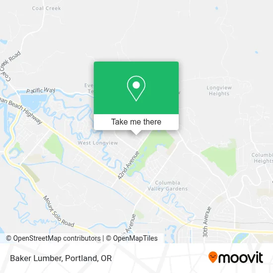 Baker Lumber map