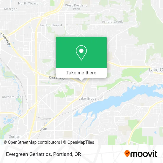 Evergreen Geriatrics map