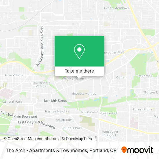 The Arch - Apartments & Townhomes map