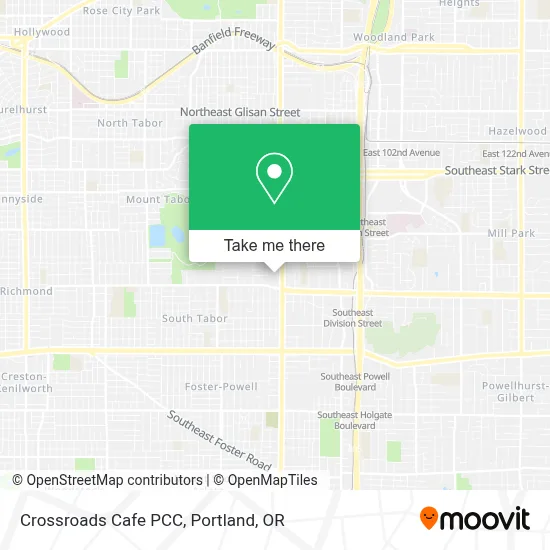 Crossroads Cafe PCC map