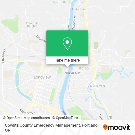 Cowlitz County Emergency Management map