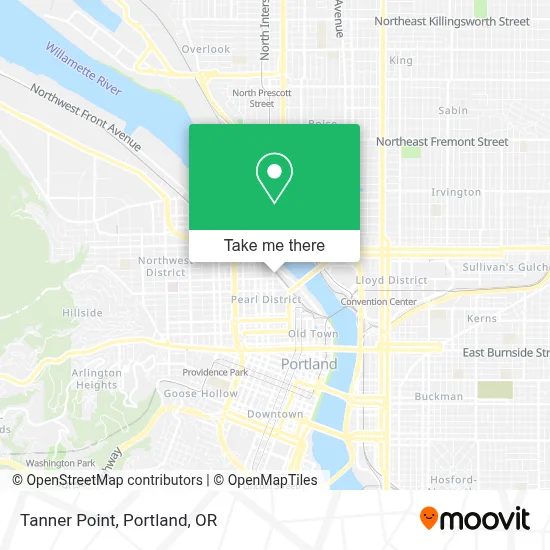 Tanner Point map
