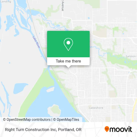 Right Turn Construction Inc map