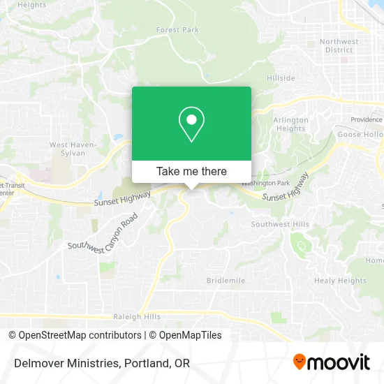 Delmover Ministries map