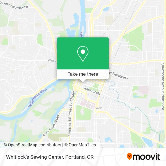 Whitlock's Sewing Center map