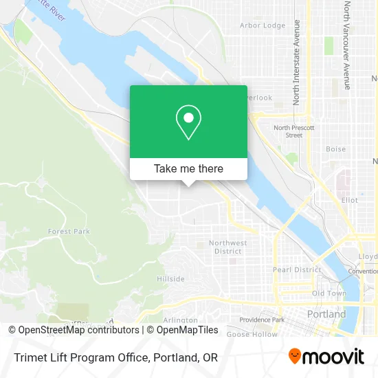 Trimet Lift Program Office map
