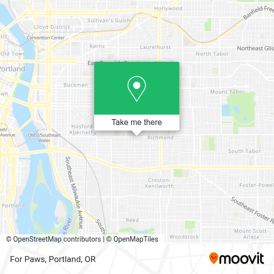 For Paws map