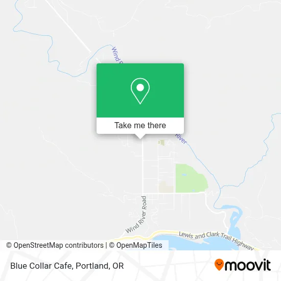 Blue Collar Cafe map