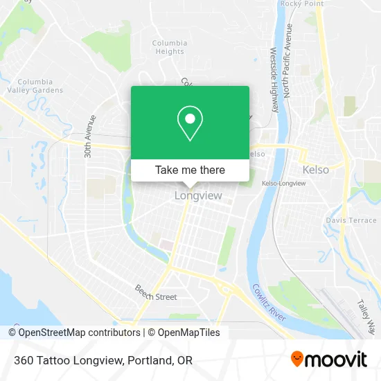 360 Tattoo Longview map