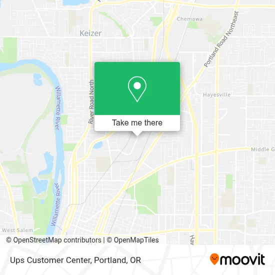 Ups Customer Center map