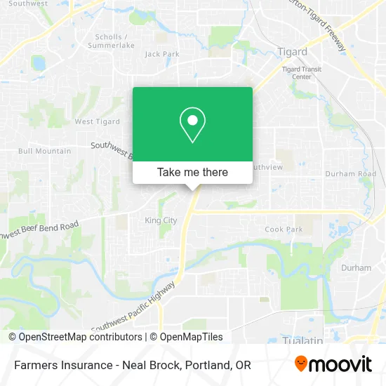 Farmers Insurance - Neal Brock map