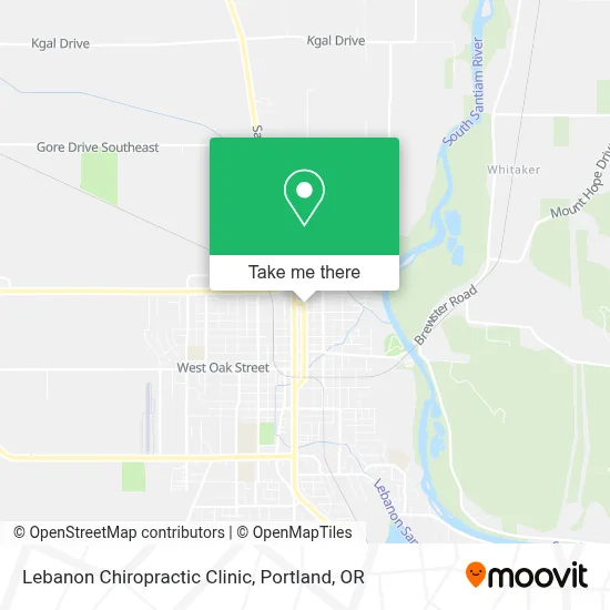Lebanon Chiropractic Clinic map