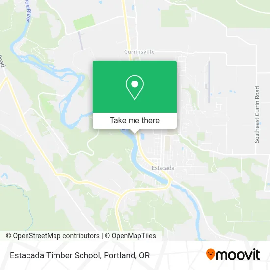 Estacada Timber School map