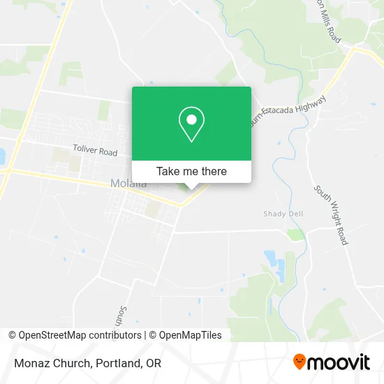 Monaz Church map