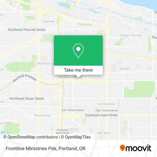 Frontline Ministries Pdx map