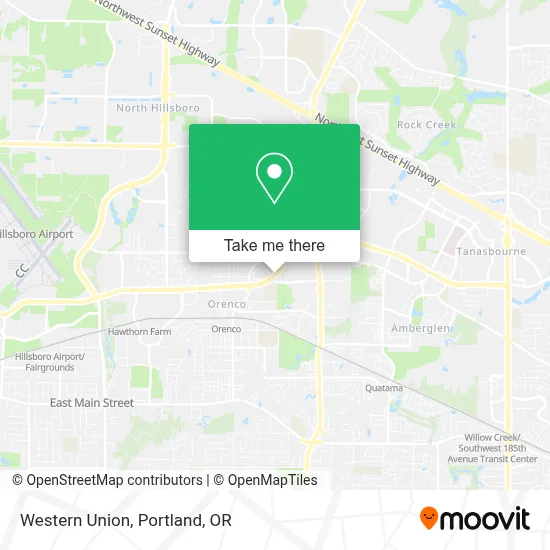 Western Union map