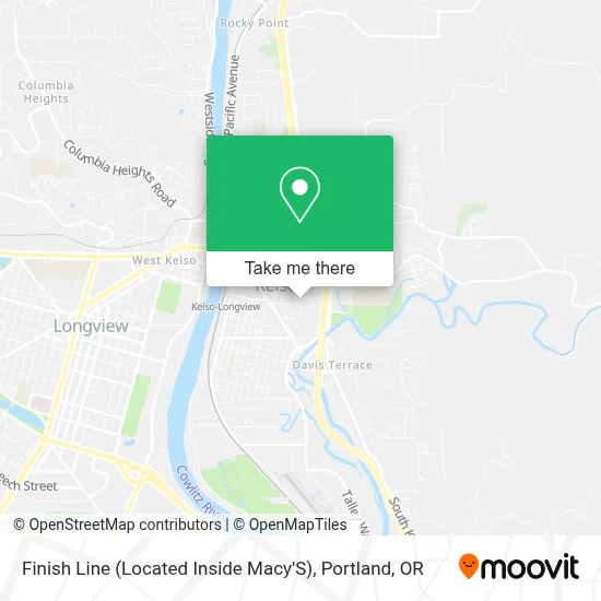 Finish Line (Located Inside Macy'S) map