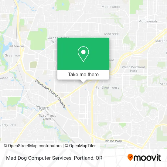 Mad Dog Computer Services map