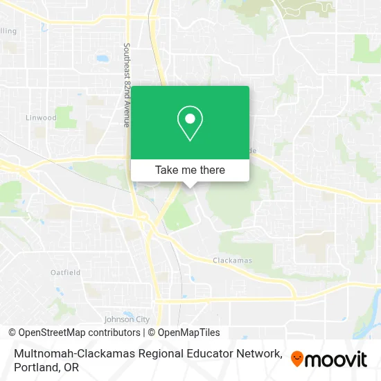 Multnomah-Clackamas Regional Educator Network map