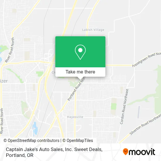 Captain Jake's Auto Sales, Inc. Sweet Deals map