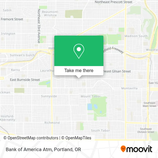 Bank of America Atm map