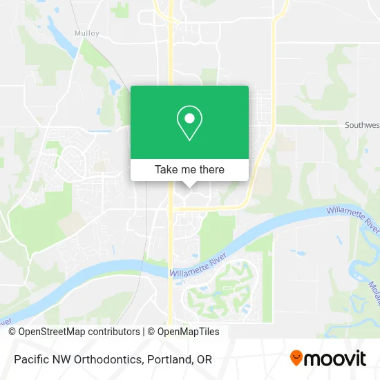 Pacific NW Orthodontics map