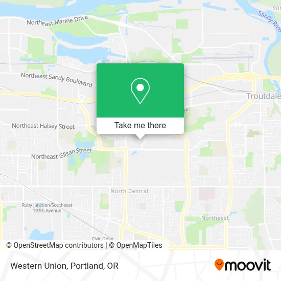 Western Union map