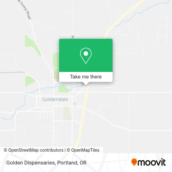 Golden Dispensaries map