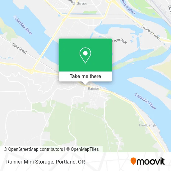 Rainier Mini Storage map