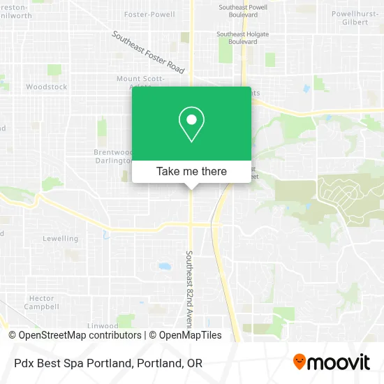 Pdx Best Spa Portland map