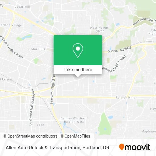 Allen Auto Unlock & Transportation map