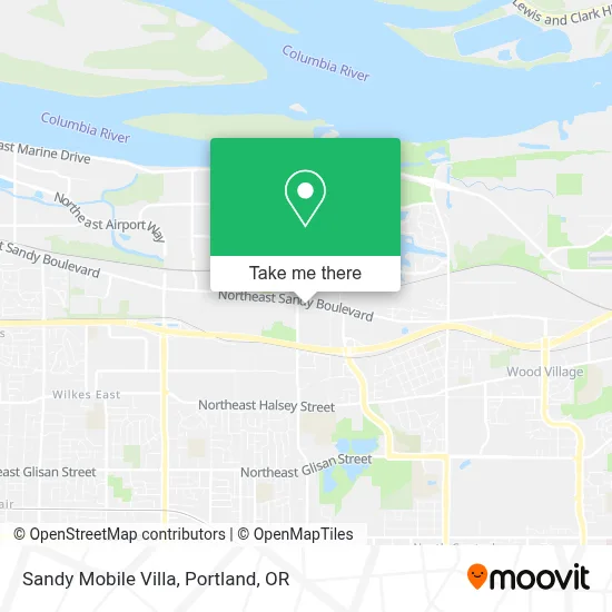 Sandy Mobile Villa map