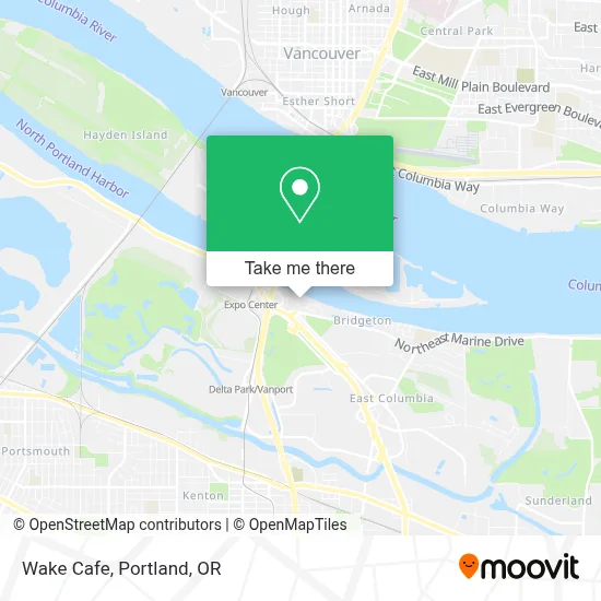 Wake Cafe map