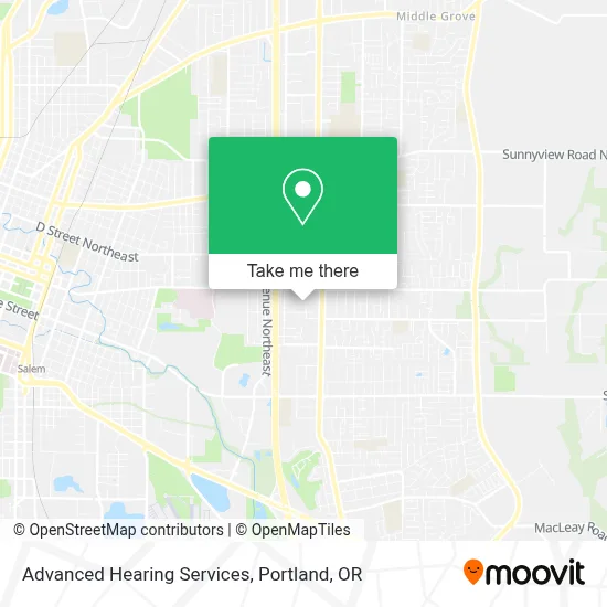 Advanced Hearing Services map