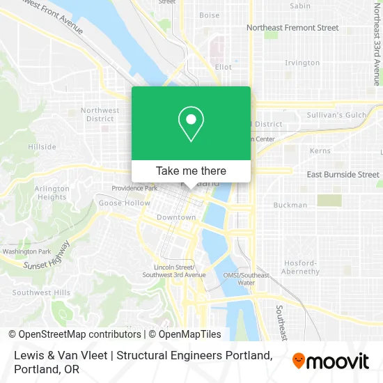 Lewis & Van Vleet | Structural Engineers Portland map