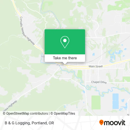 B & G Logging map