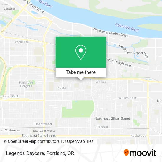 Legends Daycare map