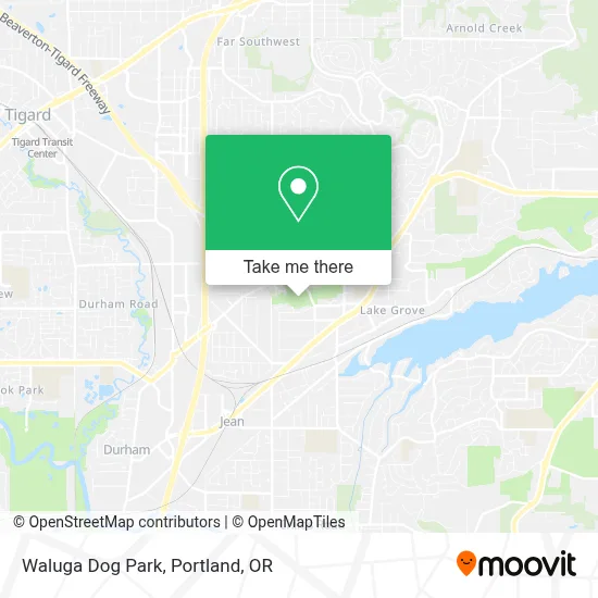 Waluga Dog Park map
