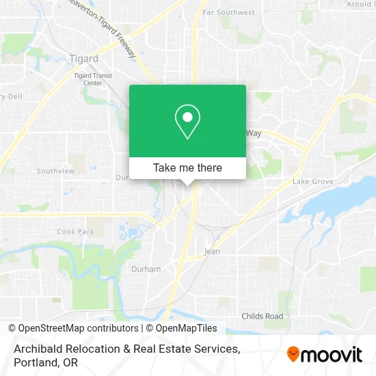 Archibald Relocation & Real Estate Services map