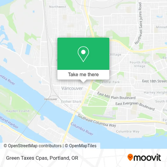 Green Taxes Cpas map