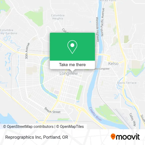 Reprographics Inc map