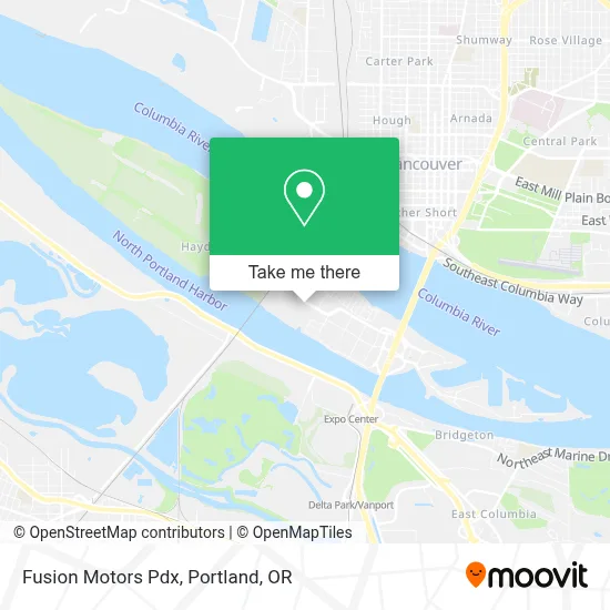 Fusion Motors Pdx map