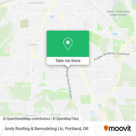 Andy Roofing & Remodeling Llc map