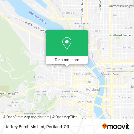 Jeffrey Burch Ms Lmt map